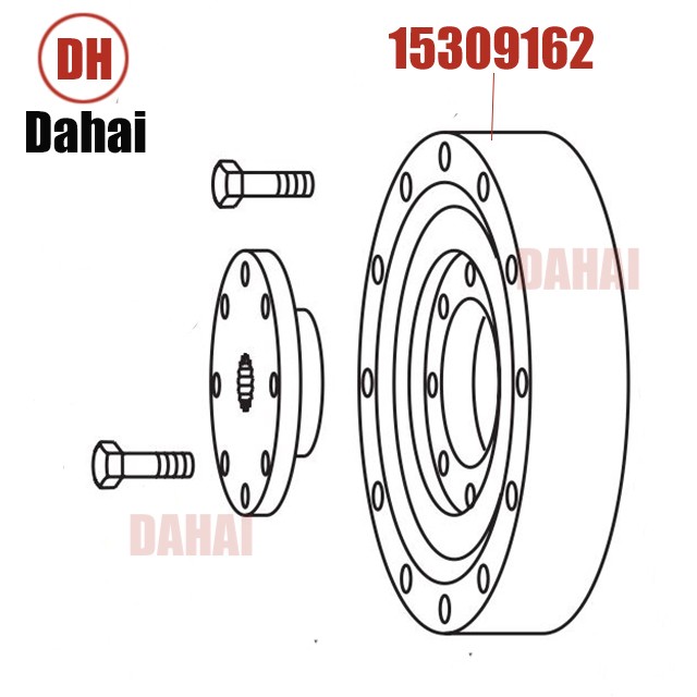 DAHAI rubber shock absorber Truck Automobile chassis TR100 coupling drive 15309162 15228210 15248885 20024883​​​ TR100 for terex