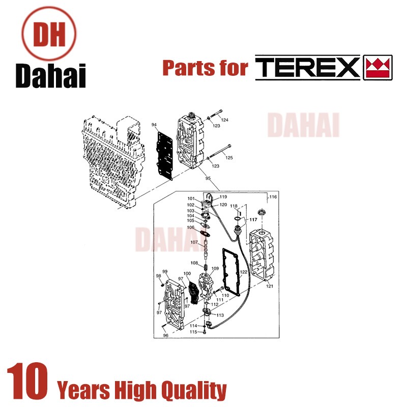 DAHAI Japan plate-oil transfer 6835409 for Terex TR100 Parts