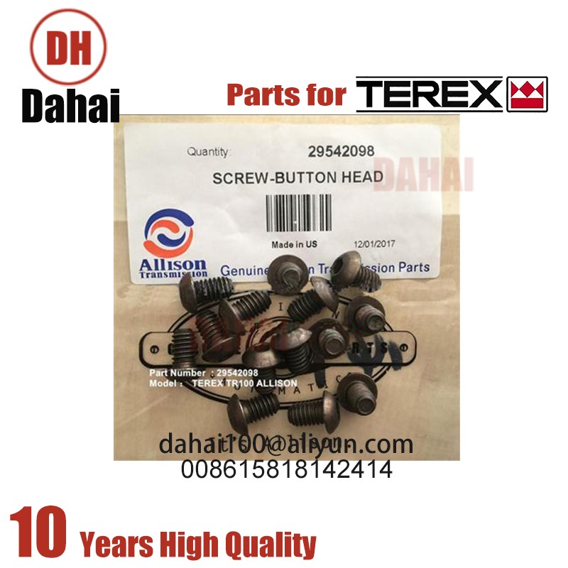 DAHAI Japan screw 29542098 for Terex TR100 Parts