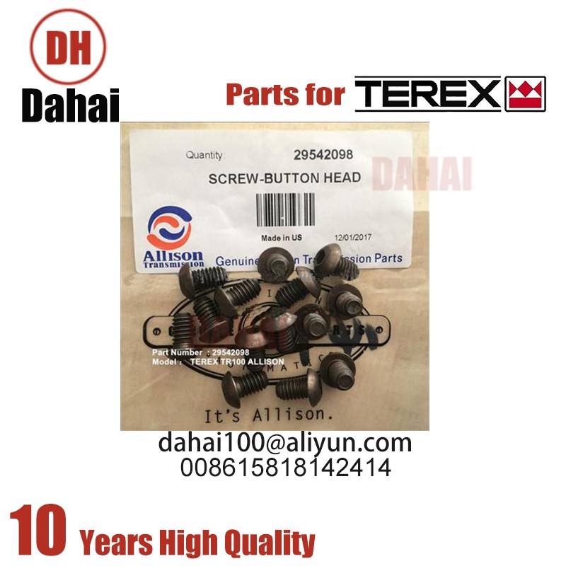 DAHAI Japan screw 29542098 for Terex TR100 Parts