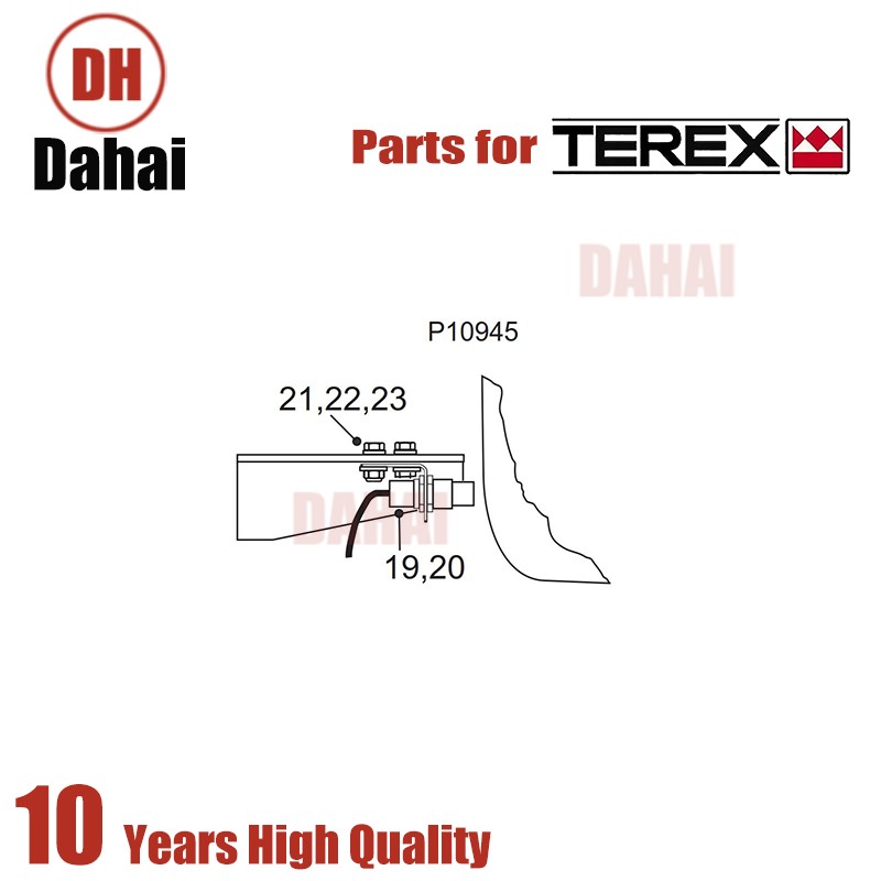 Dahai Japan Terex BRACKET 15300933 for Terex TR100 Parts