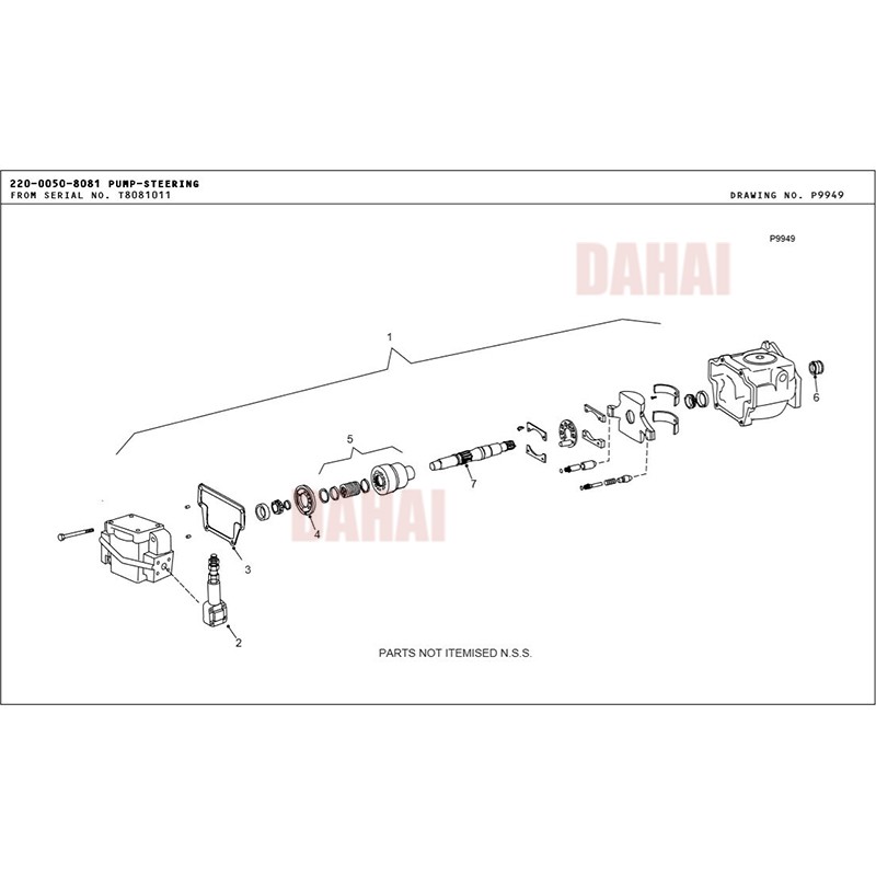 PUMP ASSY-STEERING 15256582 for Terex TR100 Parts